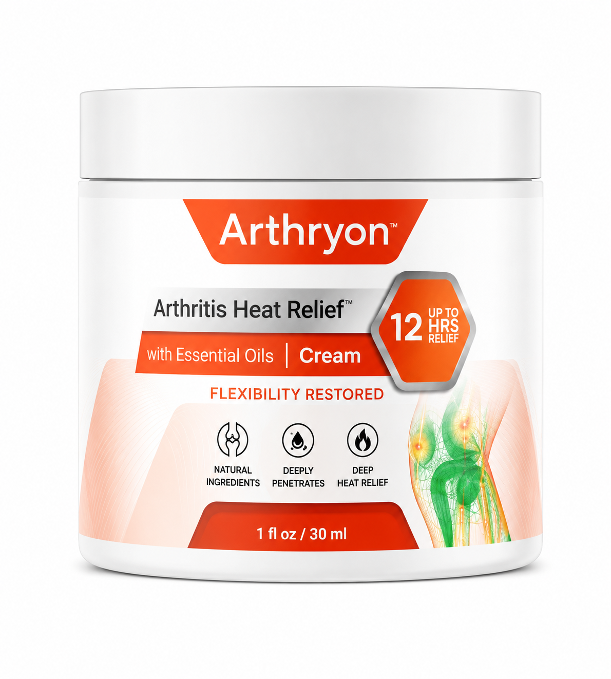 Arthryon Arthritis Heat Relief Cream jar